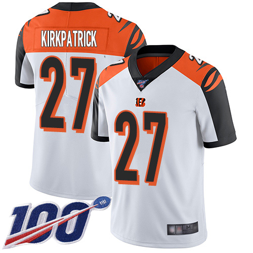 Cincinnati Bengals Limited White Men Dre Kirkpatrick Road Jersey NFL Footballl #27 100th Season Vapor Untouchable->cincinnati bengals->NFL Jersey